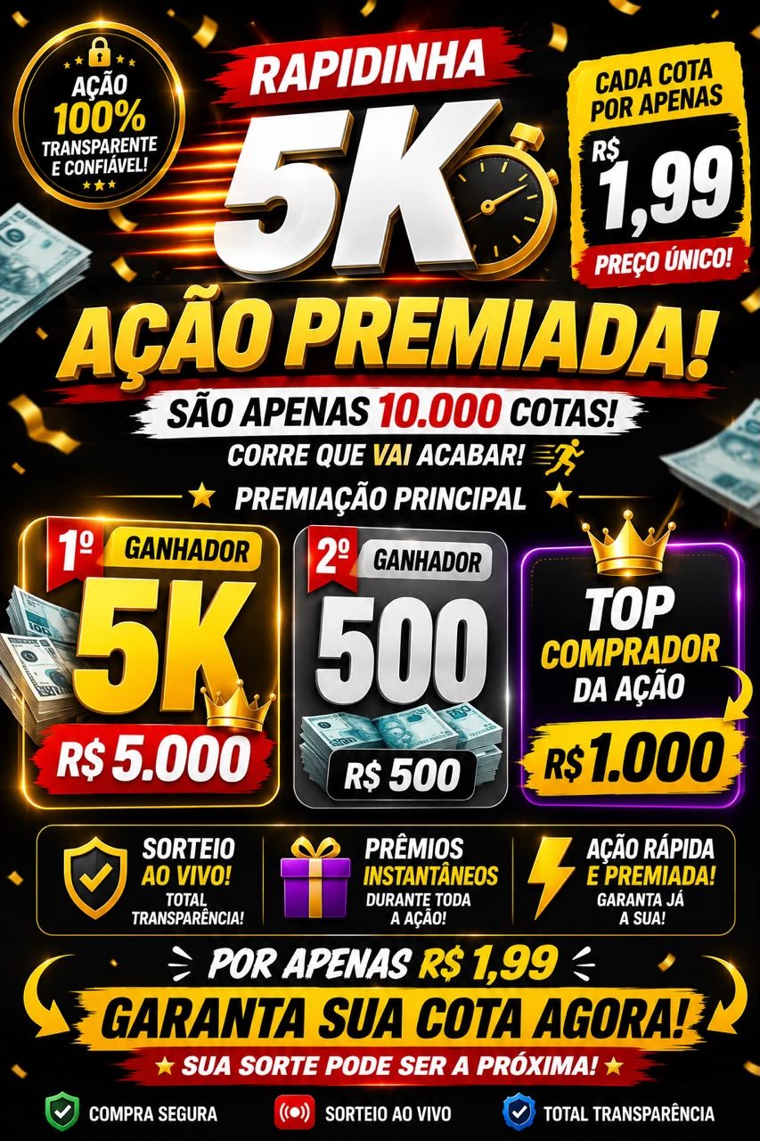 RAPIDINHA-5K MAIS PREMIOS BONUS