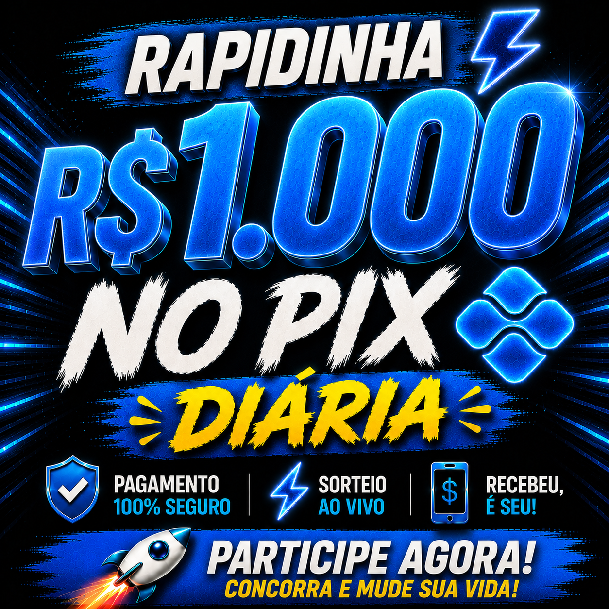 RAPIDINHA-1000 MIL NO PIX