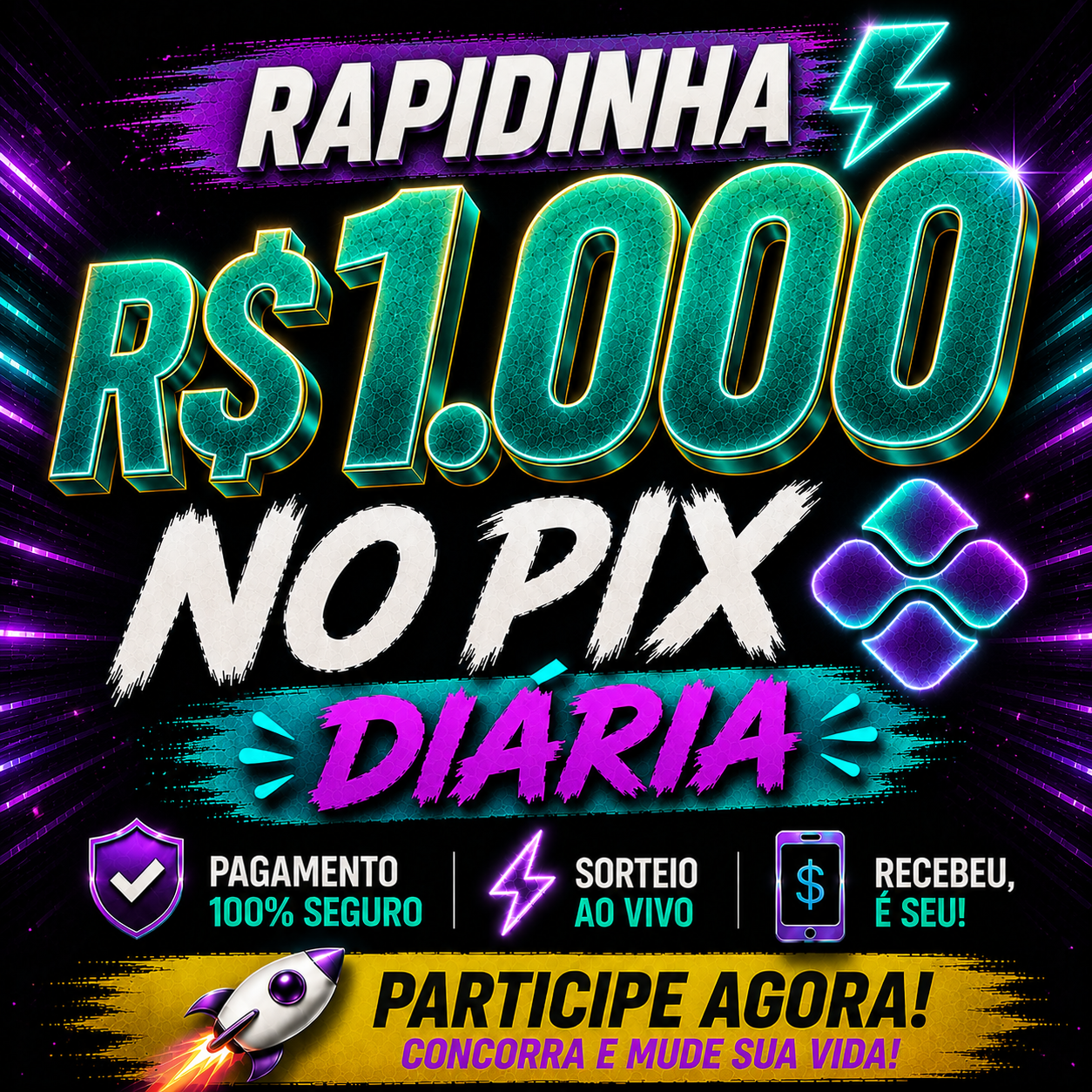RAPIDINHA-1000 MIL NO PIX