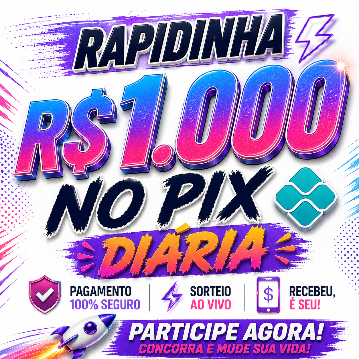 RAPIDINHA-1000 MIL NO PIX