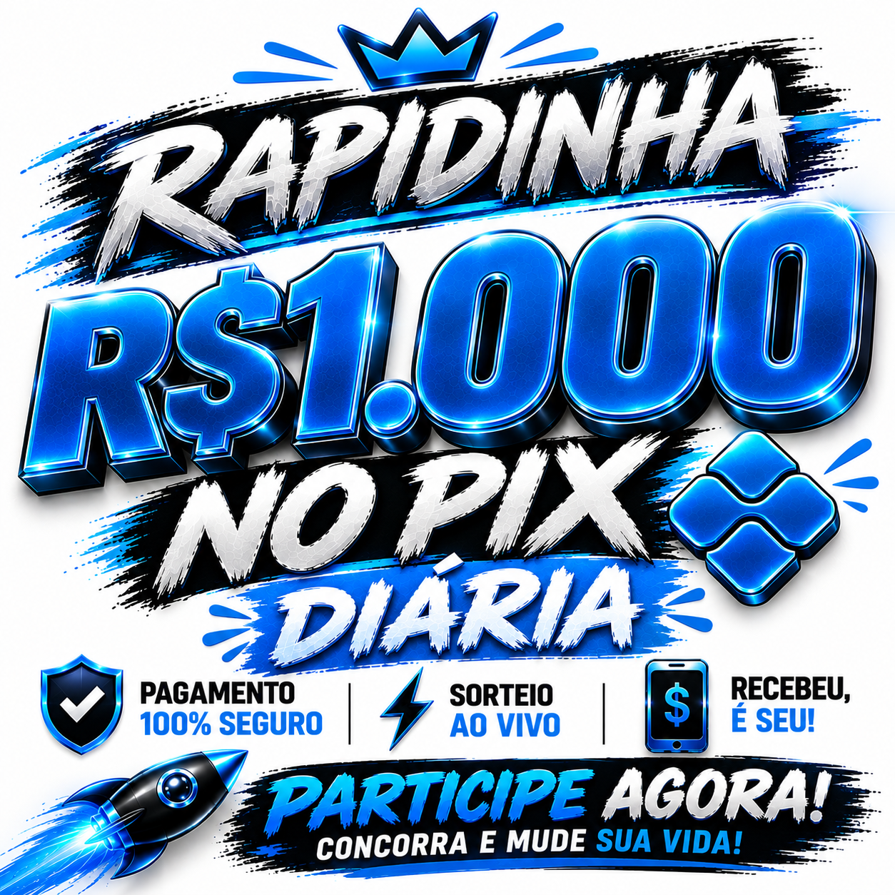RAPIDINHA-1000 MIL NO PIX